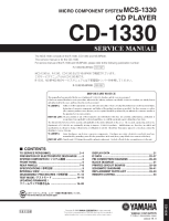 Yamaha CD-1330 - Service Manual